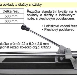 Řezačka na obklady a dlažby s ložisky 600mm