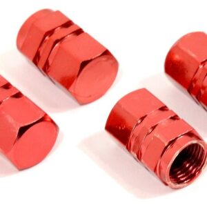 Ozdobné kryty ventilků červené