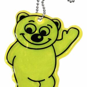 Přívěšek reflexní BEAR - žlutý