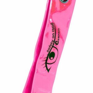 Přívěšek s karabinou reflexní S.O.R. růžový