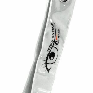 Přívěšek s karabinou reflexní S.O.R. stříbrný