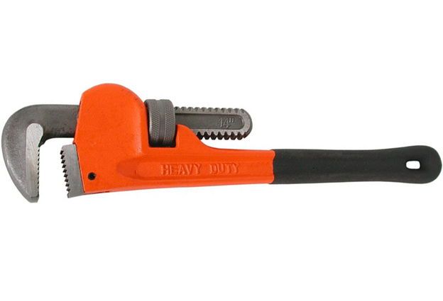 Hasák na trubky, délka 350 mm, 14“ s pogumovanou rukojetí, Strend Pro