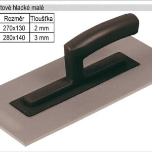 Hladítko plastové hladké 280x140mm, síla 3mm