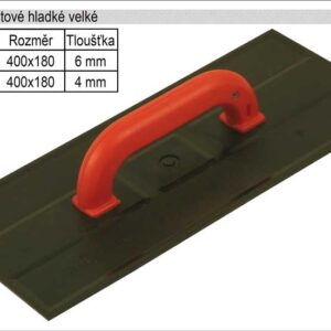 Hladítko plastové hladké 400x180mm, síla 4mm