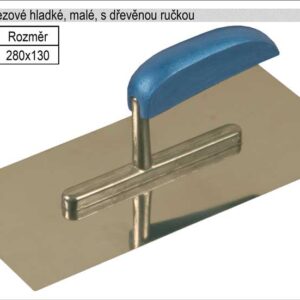 Hladítko nerezové 280x130mm malé s dřevěnou rukojetí