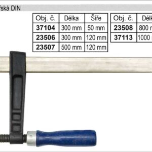 Svěrka stolařská  DIN  800x120mm