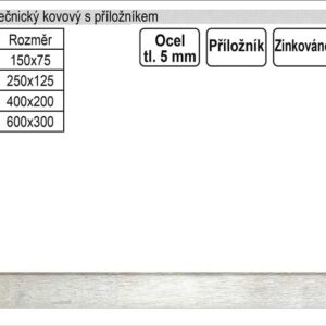 Úhelník zámečnický kovový příložný  75x150mm