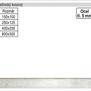 Úhelník zámečnický kovový 200x400mm