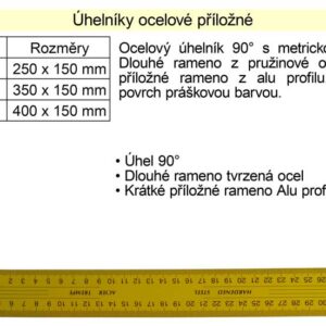 Úhelník ocelový příložný 350x150mm