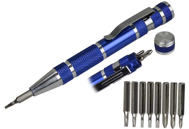 Šroubovák hodinářský, se sadou mini bitů, sada 10 dílů, Magg