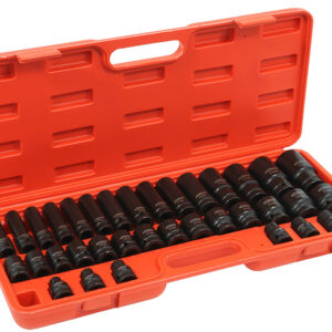 VERKE Gola ořechy šestihranné kované prodloužené a krátké 1/2" sada 35kusů 8-32mm V39469
