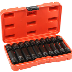 VERKE Gola ořechy šestihranné kované prodloužené a krátké 1/2" sada 20kusů 10-19mm V39464
