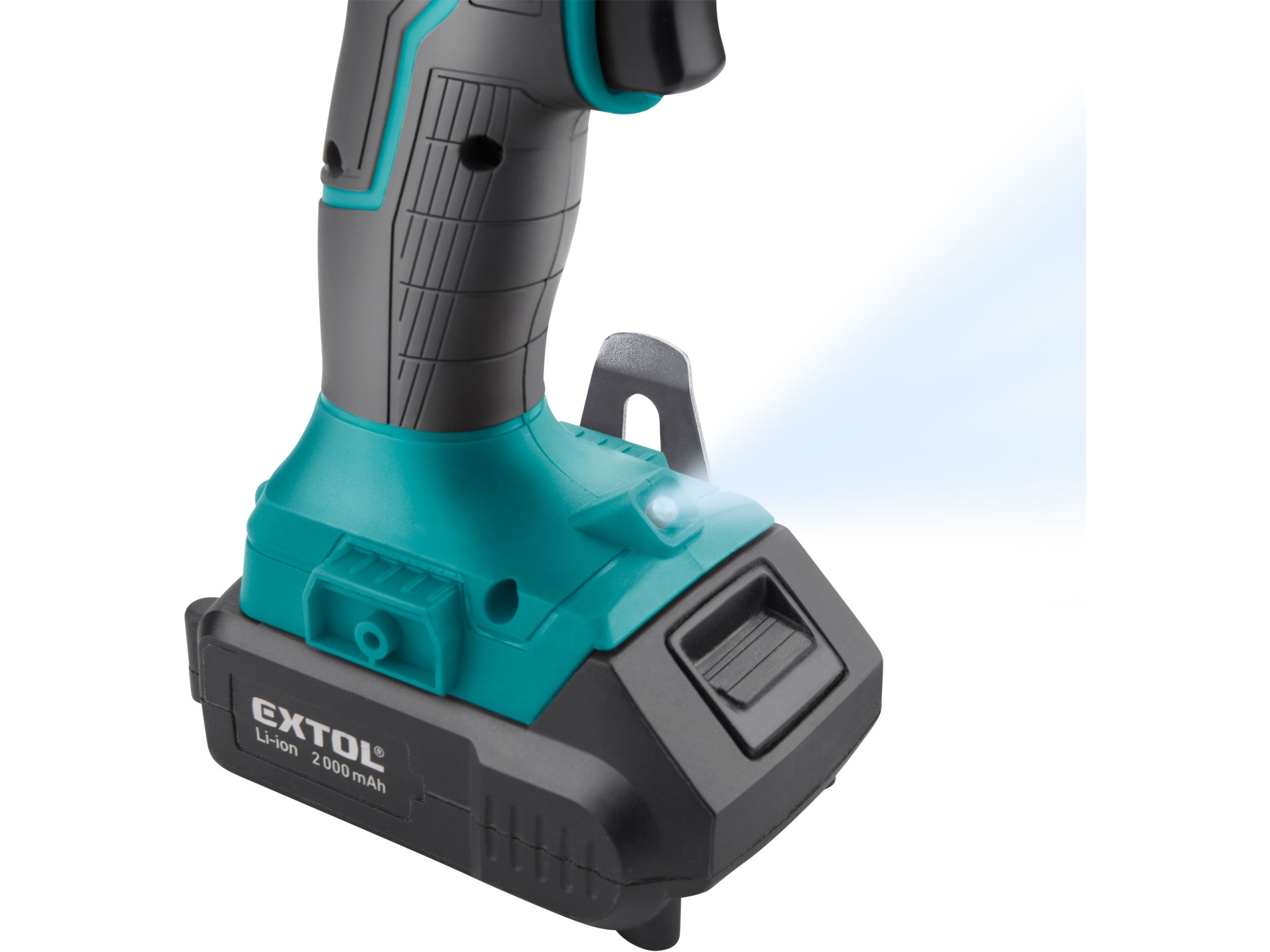 EXTOL INDUSTRIAL Aku vrtací šroubovák s příklepem SHARE20V, 20V Li-ion, 2000mAh 8791802 - Obrázek 3
