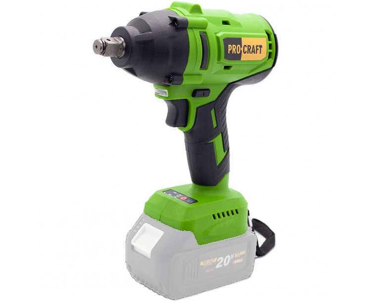 PROCRAFT PWA50 Aku rázový utahovák 1/2" 20V 560Nm, bezuhlíkový (bez baterie a nabíječky)