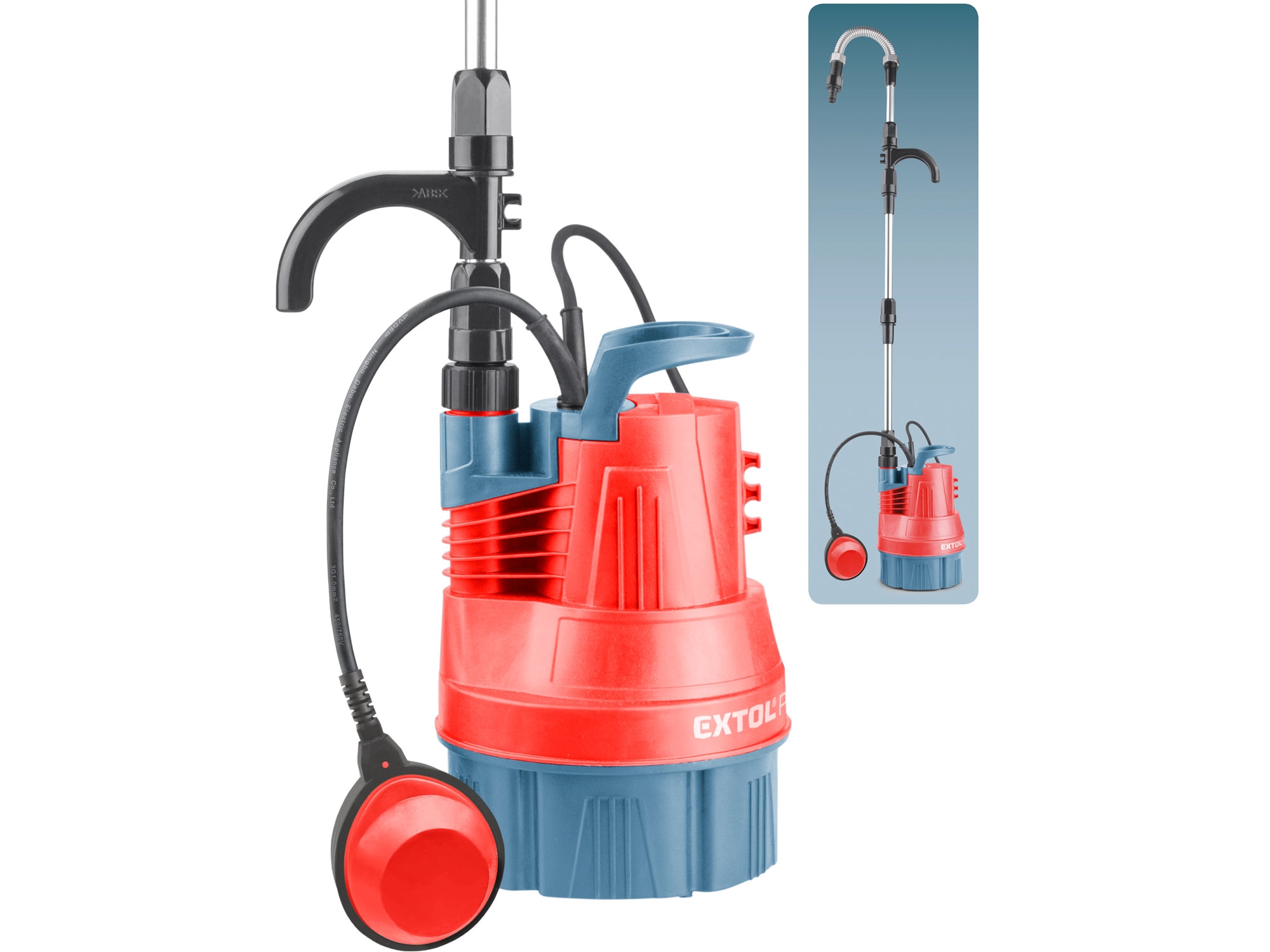 EXTOL PREMIUM čerpadlo ponorné do sudu, 350W, 5000l/h 8895015