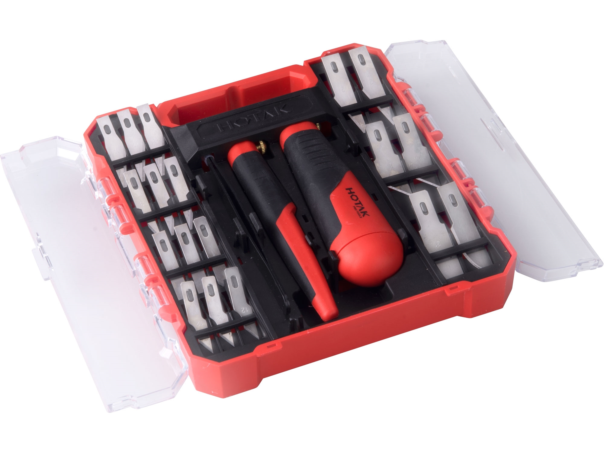 EXTOL PREMIUM nože vyřezávací, skalpel, sada 21ks s pinzetou 8855196