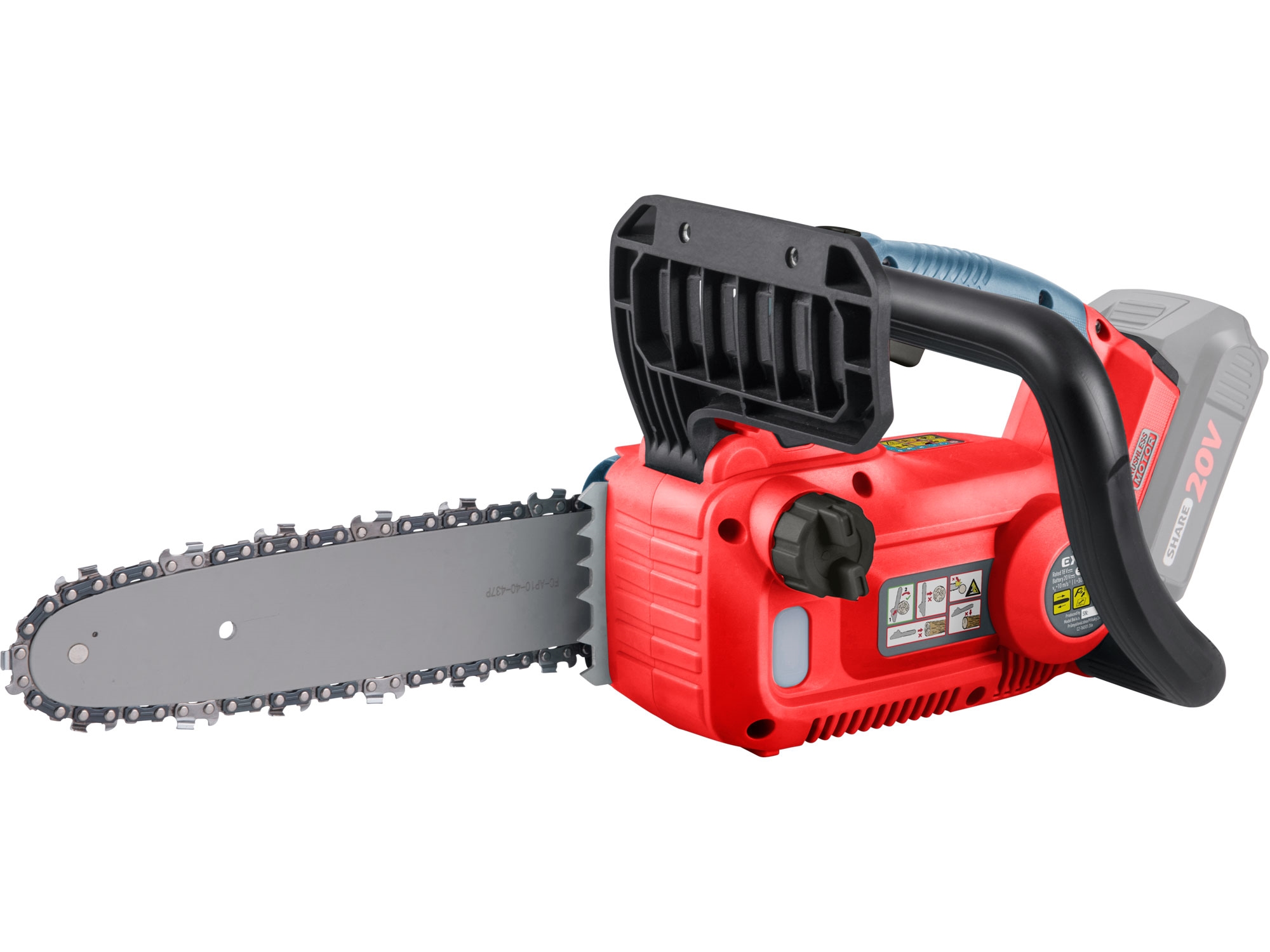EXTOL PREMIUM pila řetězová aku SHARE20V, BRUSHLESS, 30cm, bez baterie a nabíječky - Obrázek 2