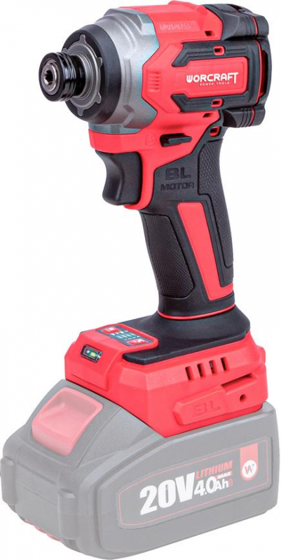 WORCRAFT CIS-S20LiBH Aku rázový utahovák HEX 1/4" 230Nm, bezuhlíkový 20V (bez baterie)