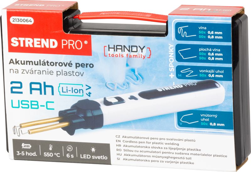 STREND PRO Aku svářecí pero svářečka na plasty, pájka, USB nabíjecí - Obrázek 6