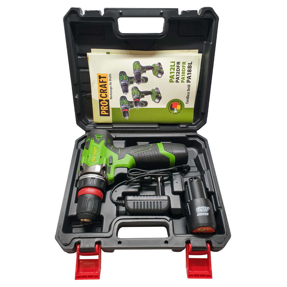 PROCRAFT PA18DFR Aku šroubovák 18V 2x2.0 Ah, QUICK skíčidlo, hex upínání, kufr - Obrázek 2