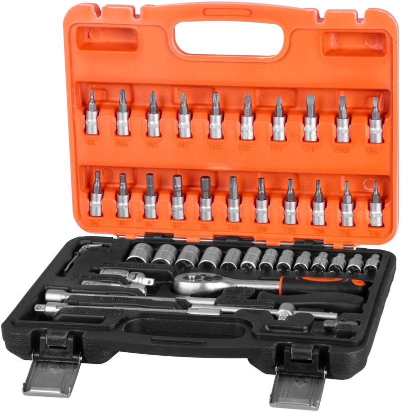 STREND PRO Gola sada 1/4" 46 ks, v kufříku