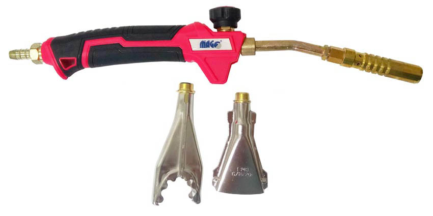 MAGG Plynový hořák na Propan, letovací klempířská souprava 3-6 kW, 3 nástavce, bez hadice