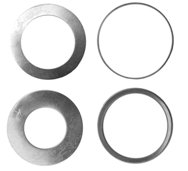 Redukční kroužek středící, sada 4ks, průměr 30/16, 20, 25, 28,6mm
