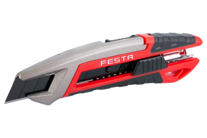 FESTA INDUSTRY Nůž žiletkový kovový odlamovací 18mm, odlamovací mechanizmus