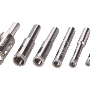 korunky vykružovací diamantové na sklo a keramiku, obklady, sada 6ks, 6-20mm