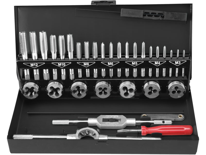 EXTOL PREMIUM závitníky a závitová očka sada 32ks, M3-M12 29302