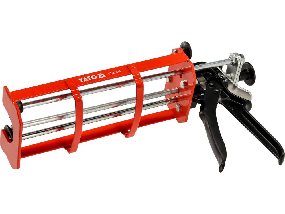 YATO Lis na kartuše dvojitý, pistole vytlačovací dvojitá, 2x400ml - Obrázek 2