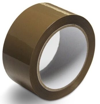 hnědá balící lepící páska izolepa 48mm x 66m, tl 0,050mm, tichá při odvíjení, 1ks