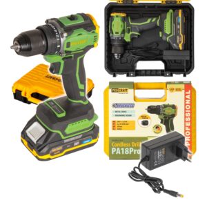 PROCRAFT PA18Pro Aku vrtačka šroubovák 30Nm 20V 1x1,5Ah