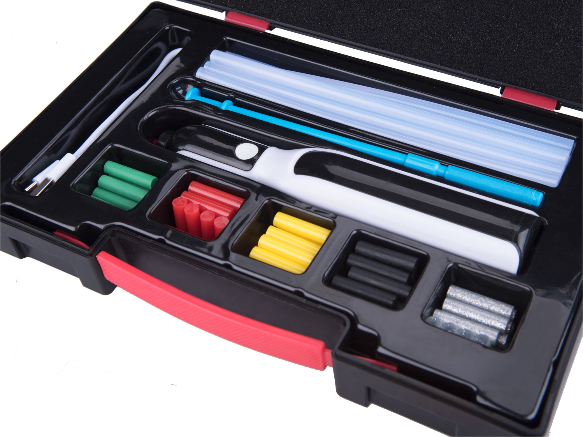 EXTOL PREMIUM Aku tavné lepící pero - tavná pistole USB nabíjecí 8891503 - Obrázek 6