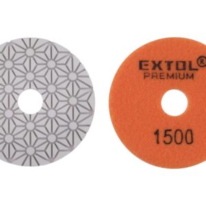 EXTOL PREMIUM kotouč diamantový leštící na obklady, 100mm, P1500, suchý zip 8803098