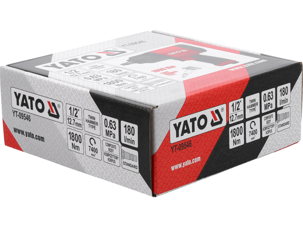 YATO Rázový utahovák 1800Nm 1/2" YT-09546 - Obrázek 4