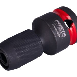 FESTA INDUSTRY rázový adaptér 1/2" nástavec na bity 1/4", redukce z 1/2" na HEX 1/4" bit