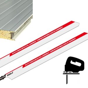 Listy pro přímočarou pilu, BiM, úchyt EU, 250x215mm, na sendvičové panely, 2ks