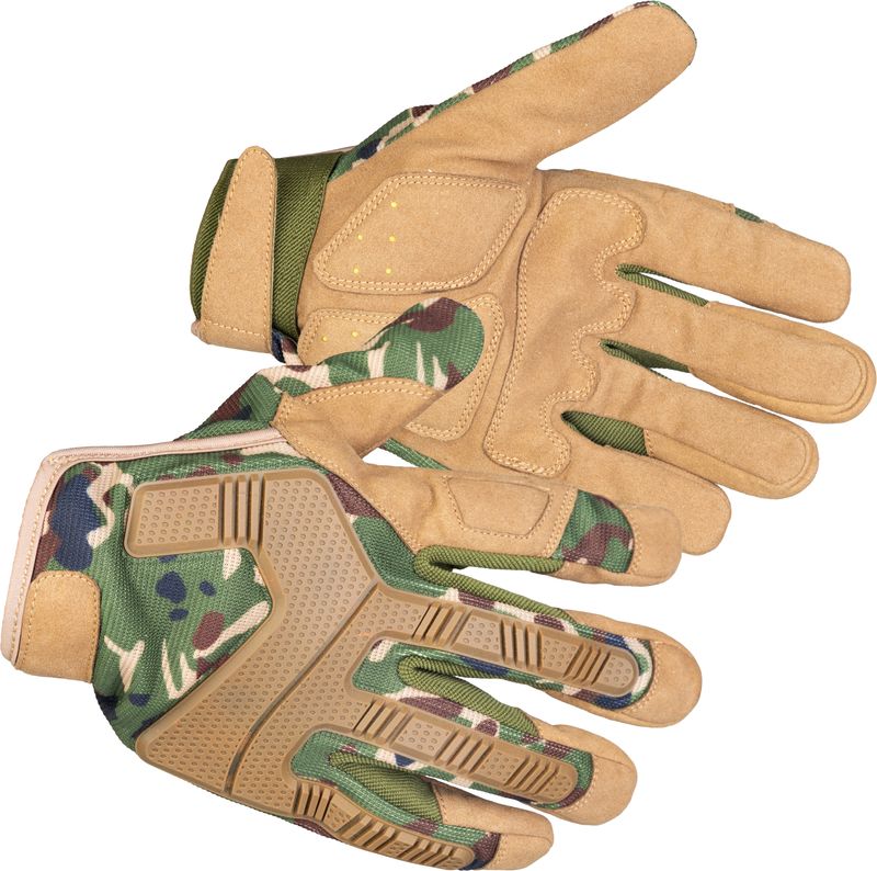 STREND PRO Camo Pracovní rukavice camouflage, vystužené, velikost 10/XL