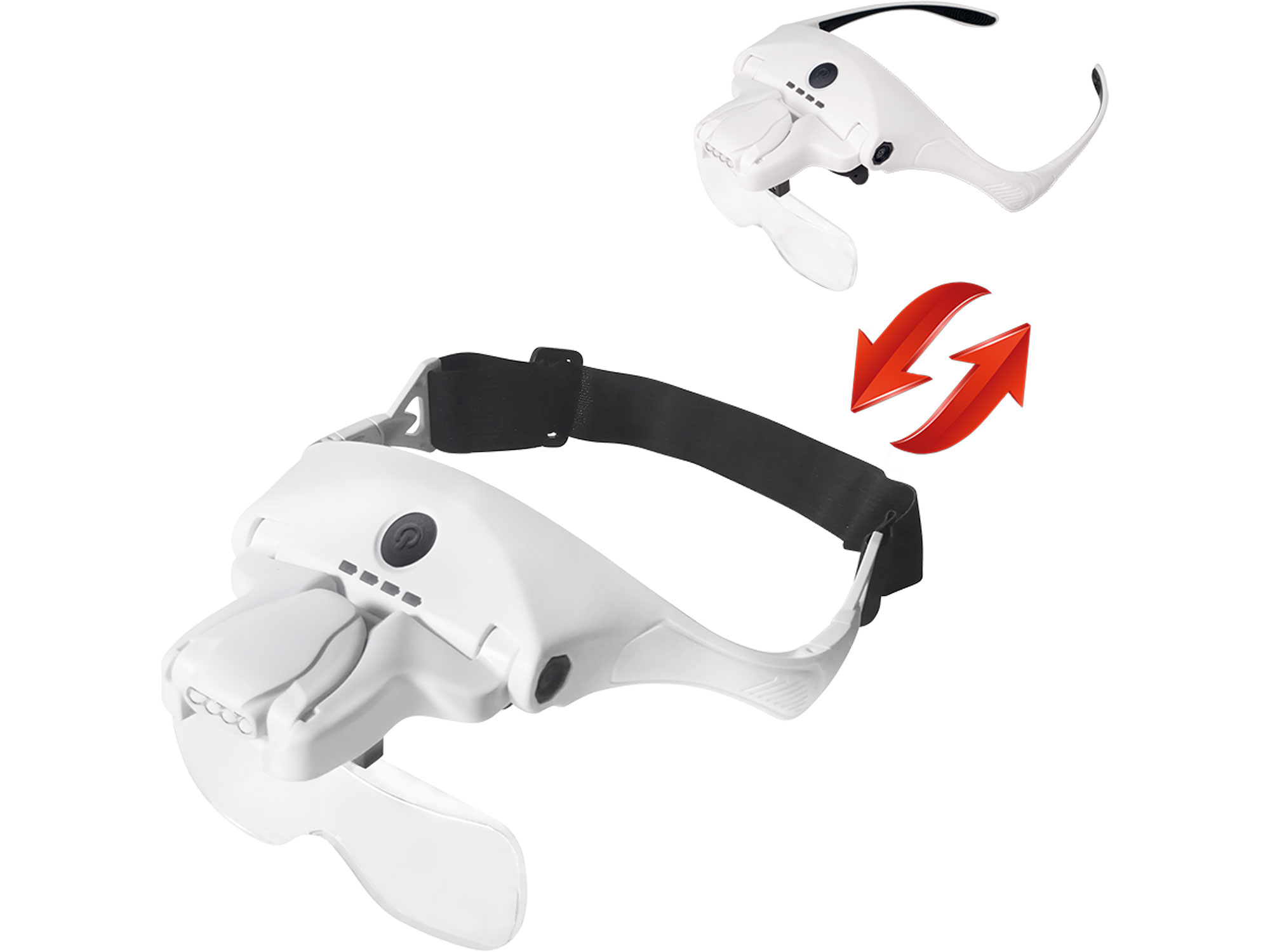 EXTOL LIGHT brýle s lupou a osvětlením, 3,5×, USB nabíjení 43165 - Obrázek 2