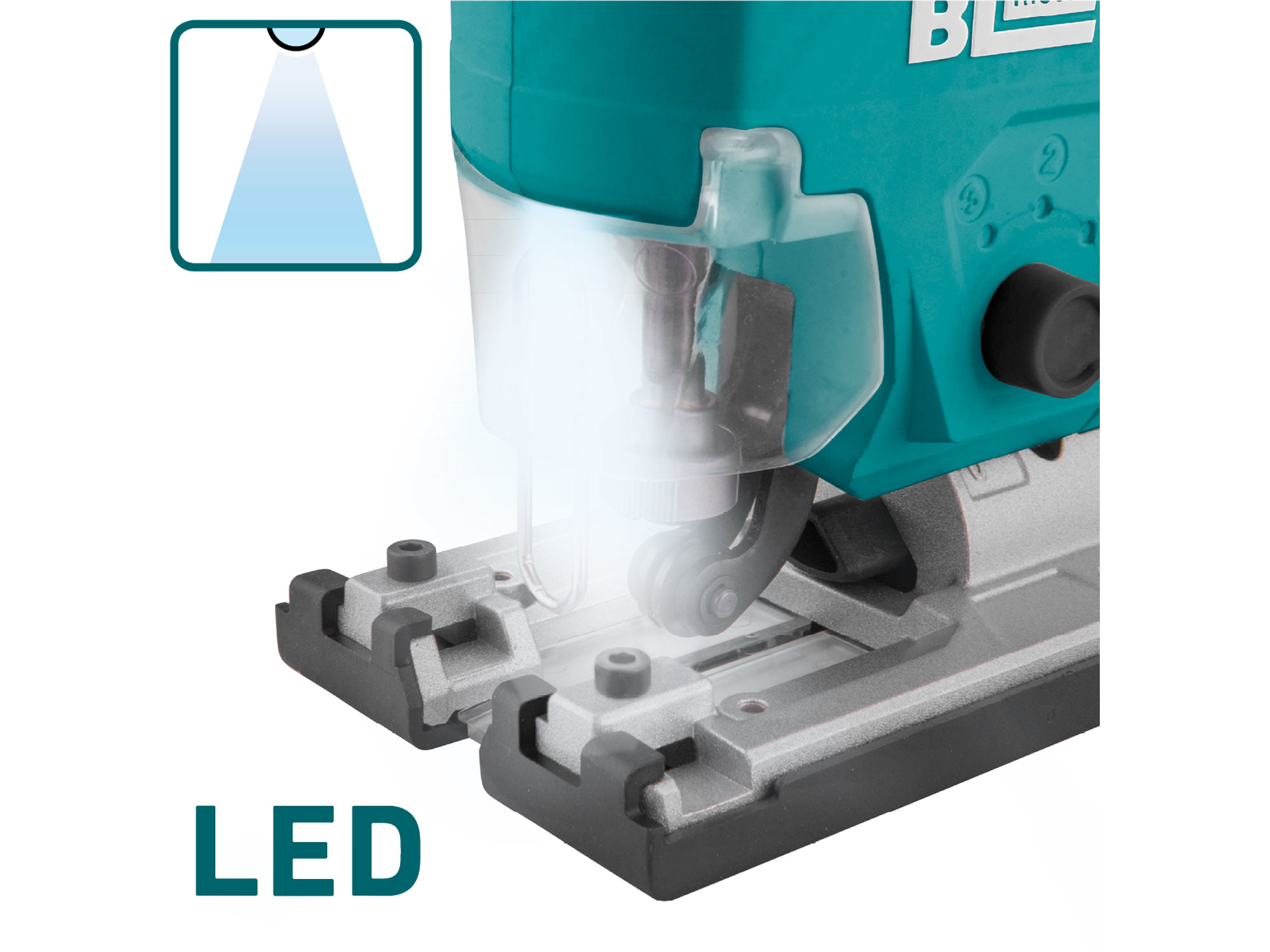 EXTOL INDUSTRIAL pila přímočará aku SHARE20V, BRUSHLESS, 2Ah 8791824 - Obrázek 3