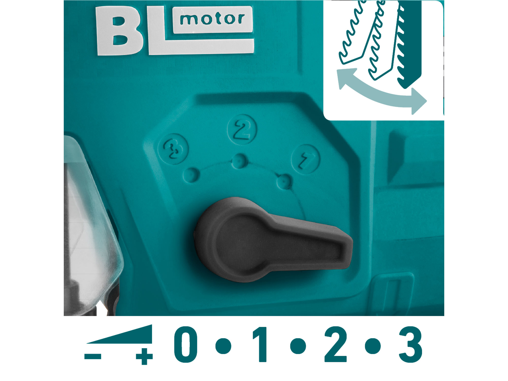EXTOL INDUSTRIAL pila přímočará aku SHARE20V, BRUSHLESS, bez baterie a nabíječky 8791825 - Obrázek 2