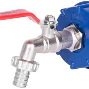 STREND PRO Kohout, ventil se závitem 3/4", výstup 1/2", redukce na IBC nádrž 60mm, mosaz