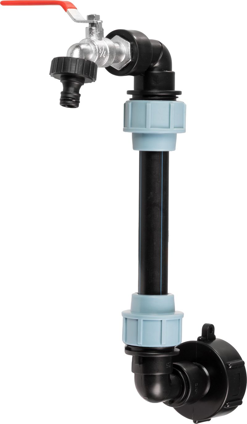 STREND PRO Sada-kohout, ventil 3/4" a plastová redukce na IBC nádrž 60mm s výpustí 3/4" - Obrázek 2
