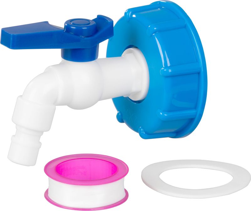 STREND PRO Kohout, ventil se závitem 3/4", výstup 16mm 45°, rekudce na IBC nádrž 60mm, PVC