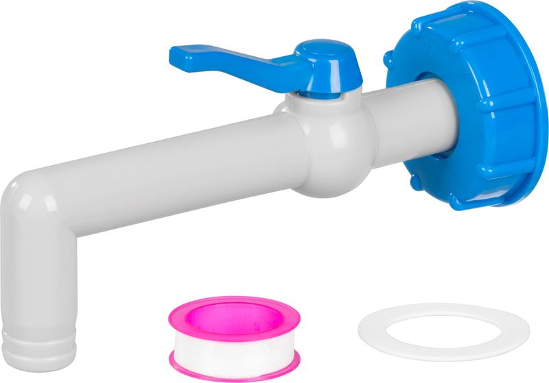 STREND PRO Kohout, ventil se závitem 3/4", výstup 25mm 90°, a rekudce na IBC nádrž 60mm