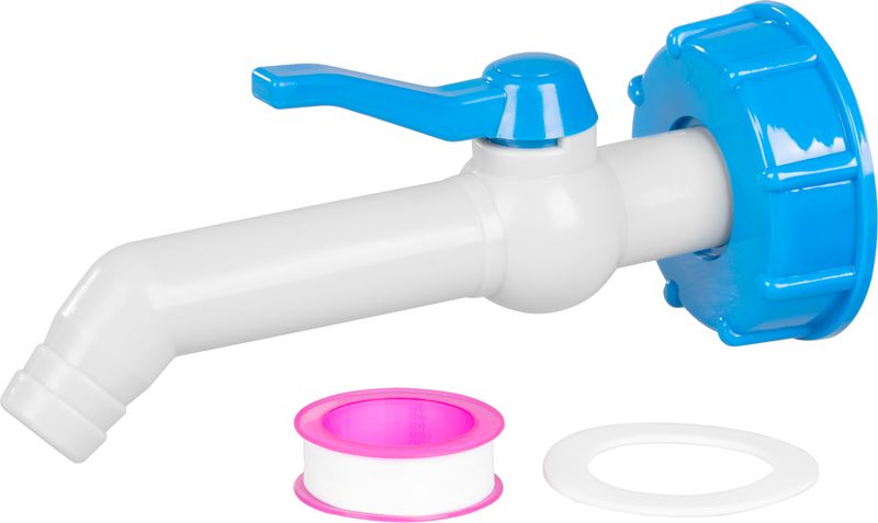 STREND PRO Kohout, ventil se závitem 3/4", výstup 25mm 45°, rekudce na IBC nádrž 60mm