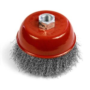 STREND PRO CCB-501 Kartáč rotační hrnkový 125mm vlnitý drát pro úhlovou brusku