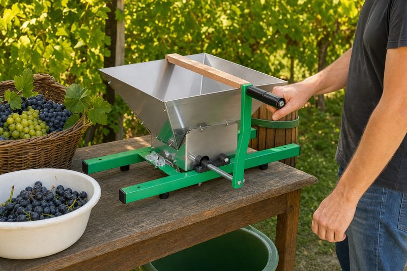 STREND PRO Drtič na hrozno a ovoce, 7l, nerez, PLASTOVÉ ZUBY - Obrázek 2