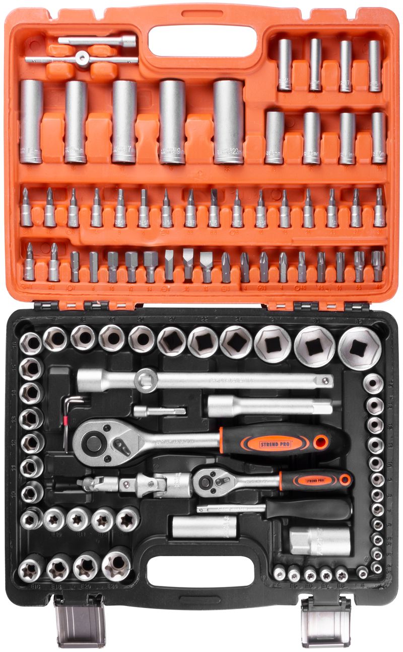 STREND PRO Gola sada 1/4" a 1/2", 94 ks, CrV - Obrázek 2